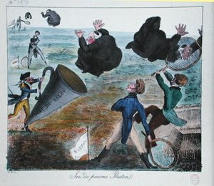A misszionáriusok nem kívánt fogadása Bretagne-ban, 1819. december (metszet) alkotó: French School