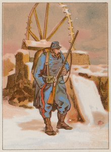A Watchman előrenyomul Párizs porosz ostrománál alkotó: French School