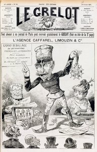 A Wilson-ügy, a Le Grelot címlapja, 1887. október 16 alkotó: French School