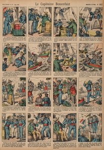 Bonenfant kapitány kalandjai (színes metszet) alkotó: French School