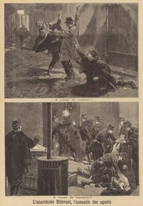 Az anarchista Georges Etievant rendőrökre támad Párizsban alkotó: French School