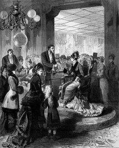 Az egyensúlyozó szék: egy nő ül egy fotelben, aki kiszámítja a súlyt. Párizs alkotó: French School