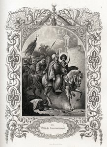 Konstantinápoly 1453-as elfoglalása az oszmán csapatok által. Maurice Lachatre (1814-1900) Histoire des popes című könyvének illusztrációjához készült metszet, librairie du progres, Párizs. alkotó: French School