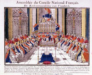 A francia és olasz papság június 9-én Párizsban ülésezett a Francia Nemzeti Tanács közgyűlésén alkotó: French School