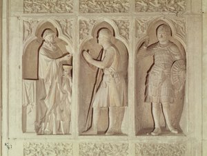 A lovag közössége, részlet a hajó nyugati végéből, 1245-57 alkotó: French School