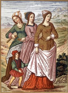 Laure társai (Laura de Noves alkotó: French School