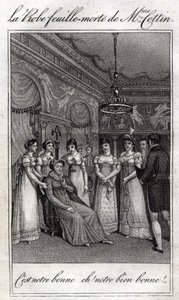 Madame Cottin (Sophie Cottin Rostand) (1770-1807) francia író döglött leveles ruhája. alkotó: French School