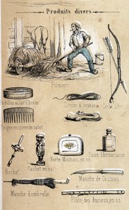 A szamár és termékei metszet 1860-ból „” a tanulságos kikapcsolódások”” Jules DELBRUCK szinoptikus festménye. Magángyűjtemény. alkotó: French School