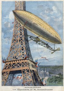 Alberto Santos-Dumont úr (Santos Dumont.) tapasztalatai léghajó léggömbben alkotó: French School