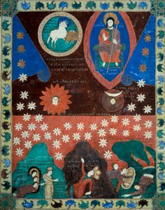 A csillagok lehullása A miniatúra a "Szent János szerinti Apokalipszis" kommentárjaiból származik, amelyet 775-ben írt a Liebanai Beatus szerzetes. alkotó: French School