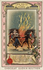 Szent János tüzei (chromolitho) alkotó: French School