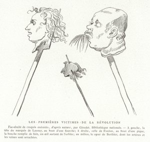 A francia forradalom első áldozatai, 1789. július alkotó: French School