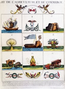 A mezőgazdaság és a kereskedelem játéka. alkotó: French School