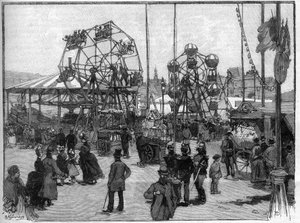 A fesztivál játékai Párizsban 1888-ban. alkotó: French School