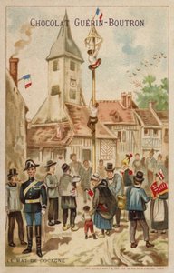 A zsíros pólus (chromolitho) alkotó: French School