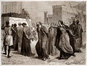 Az orléansi eretnekség 1022-ben - Az orléansi eretnekek ügye: 1022-ben orléans-i eretnekség miatt kanonokokat ítéltek a mészárosra. 996-1031 alkotó: French School