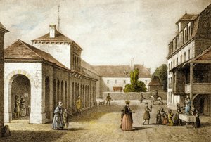 A hidroterápiás gyógyfürdő, Vichy alkotó: French School