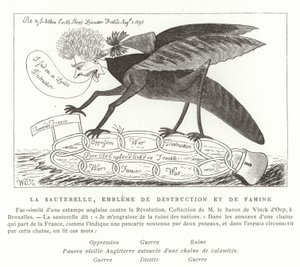 A sáska, a pusztítás és az éhínség jelképe alkotó: French School