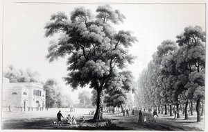 A Práter fő sugárútja, Bécs, 1821 alkotó: French School