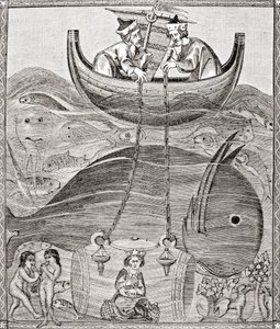 A tengeri világ a középkor felfogása szerint, Paul Lacroix pub: Tudomány és irodalom a középkorban c. London 1878 alkotó: French School