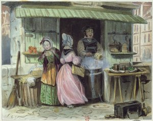 Az oublies kereskedő Párizsban, 19. század 1. fele alkotó: French School