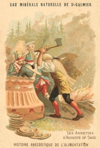 A szász augusztusi lemezek (chromolitho) alkotó: French School