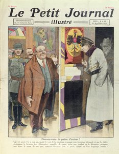 William Hohenzollern (1885-1951) német koronaherceg esetleges visszatérése Németországba a Le Petit Journalból, 1923. november 25.