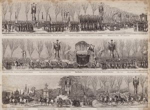 Napóleon újratemetésének körmenete, Párizs, 1840 alkotó: French School