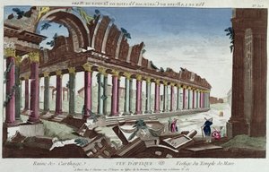 A Mars-templom maradványai Karthágó romjai között alkotó: French School