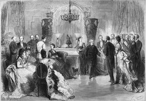 Adolphe Thiers (1797-1877) szalonja a Chalet Cordier de Trouville-ben alkotó: French School