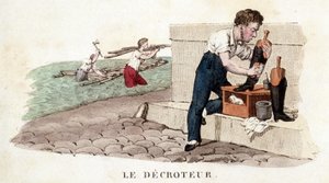 A bódé (cipőfényezés) - gravírozás alkotó: French School