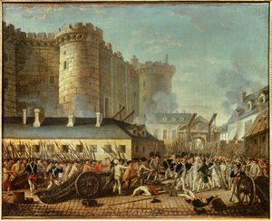 The storming of the Bastille and the arrest of M. de Launay alkotó: French School