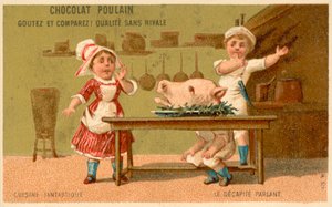 A beszélő fej (chromolitho) alkotó: French School