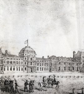 A tuileriák - "Alphabet Picturesque des Monumens de Paris" 1840 körül (metszet) alkotó: French School