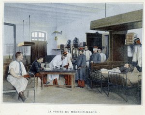 Orvos őrnagy látogatása - „Album militaire”-ben - gyalogság: belső szolgálat alkotó: French School