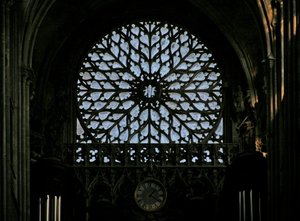 A nyugati rózsaablak (rózsaablak - belső) alkotó: French School