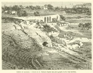 Theater de Syracuse (metszet) alkotó: French School