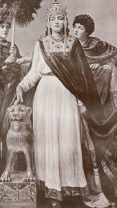 Theodora I, c. 500–548. A Római Bizánci Birodalom császárnője és I. Justinianus császár felesége. Harmsworthból: A világ története 1908-ban jelent meg. alkotó: French School