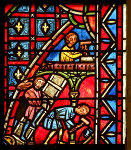 Theophilus templomot épít alkotó: French School