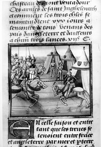 Harmincnapos verseny, a Froissarts Chronicle-tól alkotó: French School