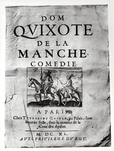 Címlap Guerin de Bouscal Dom Quijote de La Manche vígjátékából, 1640 alkotó: French School