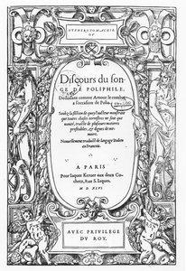 A „Beszéd a polifil álmáról” címlapja alkotó: French School