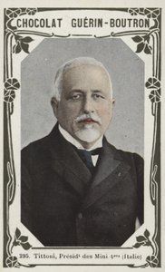 Tittoni, Miniszterelnök, Olaszország (színes fotó) alkotó: French School