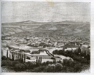 Tlemcen en agery a 19. században - V.A. Malt-Brown metszet a „La France illustrée: földrajz, történelem, statisztikai igazgatás” c. 1884 alkotó: French School