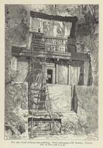 Darius sírja állványzattal alkotó: French School