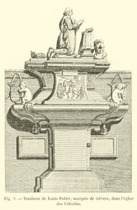 Louis Potier, Gesvres márki sírja a Celestins templomban alkotó: French School