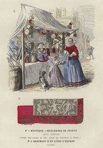 Játékos bódé, 17. század, díszítő részlet egy órakönyvből, 1520 alkotó: French School