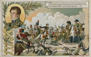 Kereskedelmi kártya az austerlitzi csatát ábrázoló képpel alkotó: French School