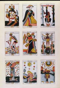 Hagyományos Tarot kártyák alkotó: French School