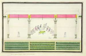 A Nawab-szerződés a britekkel Benaresben 1765-ben, amelyen Gentil jelen volt az 1774-ben megjelent The Gentil Albumból alkotó: French School